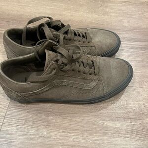 Vans Men's Dark Brown Suede Sneakers